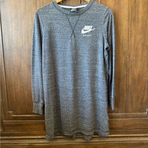 Nike Gray Long Sleeve Dress